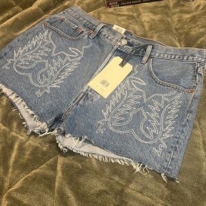 Levi’s 501 western stitch shorts